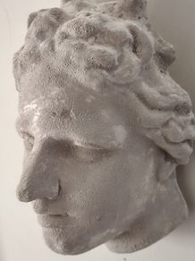 studio plaster half head plaster