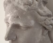 studio plaster half head plaster