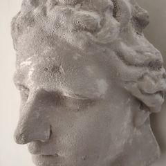 studio plaster half head plaster