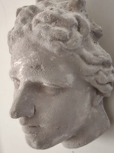 studio plaster half head plaster