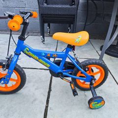 12 Inch Dinosaur Rider Bike Blue