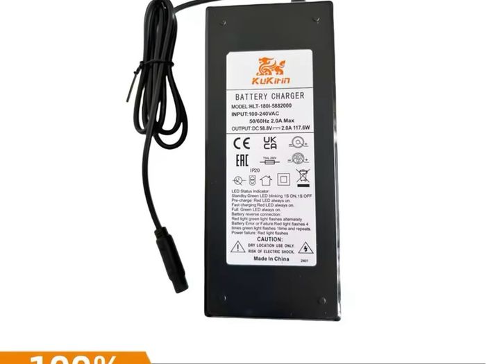 Original Kugoo Kukirin G2 Master  58.8V 2.0A Lithium Charger  Electric Scooter Battery Charger Parts Replacement Accessories