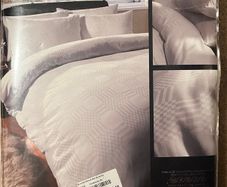 NEW ACENTO DOUBLE duvet set 100% cotton 200 thread count RRP 80 euro in ARNOTTS