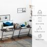 L-Shaped Corner Desk Computer Desk For Home Office Workstation w/Slide-Out Keyboard Tray Adjustable feet (FREE POSTAGE) Image 3