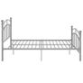 Bed Frame Grey Metal 120x200 cm Image 5