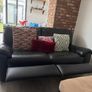 Black couch Reclining Image 3