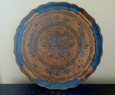 Vintage italian florentine drinks tray