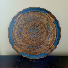 Vintage italian florentine drinks tray