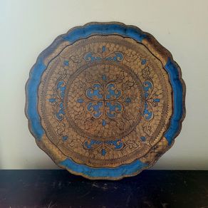 Vintage italian florentine drinks tray