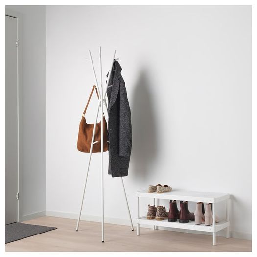 IKEA EKRAR Hat & Coat Stand White