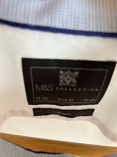 Marks & Spencer White Shirt 15.5 neck