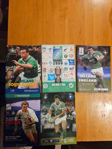 Ireland International Rugby Programs In Good Condition.  See Photos For