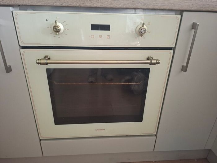 cream retro fridge