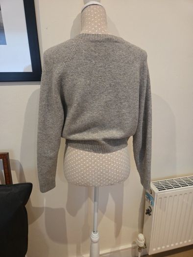 Zara grey wool mix cardigan uk10