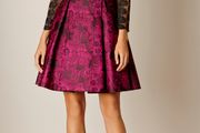 Karen Millen Lace and Jacquard Dress