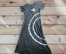 NU Denmark Grey Tie Dye Maxi Dress