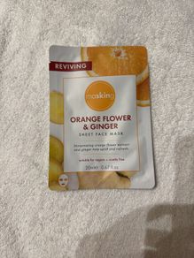 1 x Masking Orange Flower & Ginger Face Mask