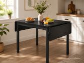 Dining table foldable Industrial style fold down