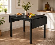Dining table foldable Industrial style fold down