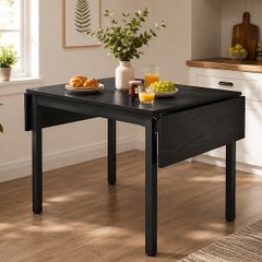 Dining table foldable Industrial style fold down