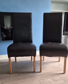 4 High Back Dining Room Chairs
