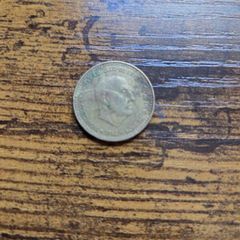 1966 1 peseta coin Francisco Franco