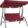 Garden Hammock 3 Seater Swing Chair Patio Bench Seat with Canopy Outdoor - Olive Image 4
