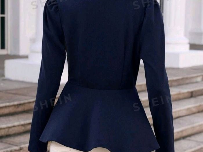 SHEIN Navy Fitted Blazer. Size 16. New