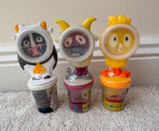 Play Doh Animal Crew Pals Bundle Cow Chicken Goat Damaged Blistrers Please see photos