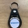 Brand new synthetic leather Volvo key ring with shopping trolley token/coin Image 2