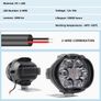 2pcs 6LED Motorcycle Auxiliary Spot Lights+1pc Switch, External LED Driving Headlights, High Brightness Image 3