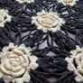 Handmade Crochet Floral Shawl  Wrap Image 3