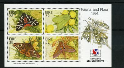 1994 Ireland Philakorea (Korean Exhibition) 1994 overprinted on Moths (MS13) Commemorative Stamp Miniature Sheet Mint Never Hinged (MNH)