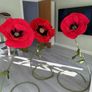 Giant standing poppy flowers for wedding, birthday decor Image 2