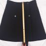 Maje Black Double Breasted High Waisted A-Line Wool Mini Skirt 8UK/36EU Image 9