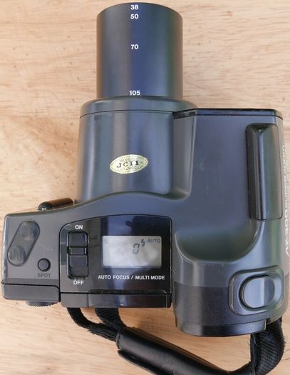 Olympus AZ-300 SuperZoom Compact 35mm Film Camera Black Working, Vintage, Japan