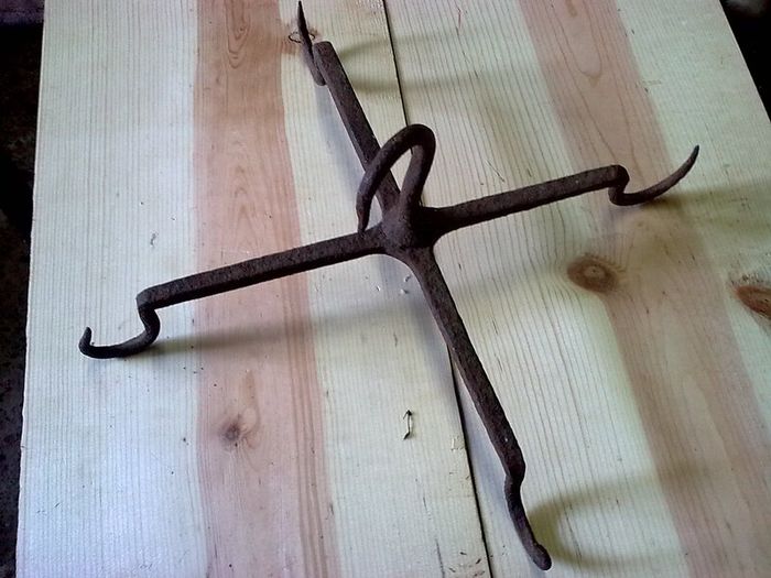 Old Irish blacksmith made game hook. Hunting bygone