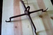 Old Irish blacksmith made game hook. Hunting bygone