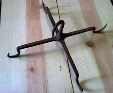 Old Irish blacksmith made game hook. Hunting bygone