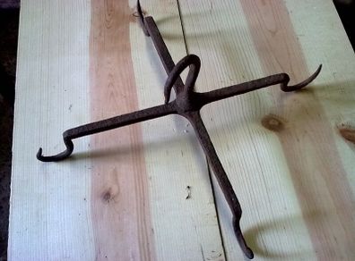 Old Irish blacksmith made game hook. Hunting bygone