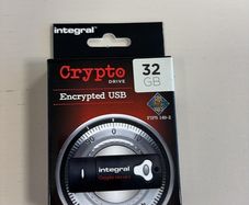 Integral Crypto 32GB FIPS 140-2 Encrypted USB Drive - Brand New Sealed