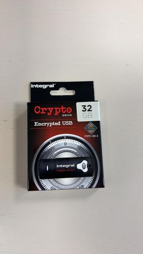 Integral Crypto 32GB FIPS 140-2 Encrypted USB Drive - Brand New Sealed