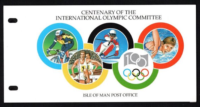 1994 Isle of Man Centenary of International Olympic Counsel Committee Commemorative Stamp Presentation Pack