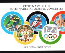 1994 Isle of Man Centenary of International Olympic Counsel Committee Commemorative Stamp Presentation Pack