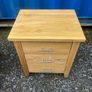 Solid Oak Bedside Lockers Image 4