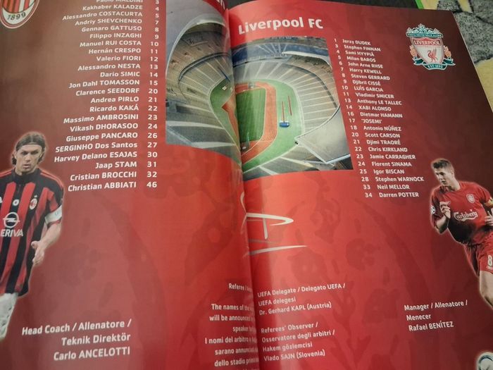 2005 Liverpool v AC Milan - Istanbul - UEFA Champions League Final - Football programme