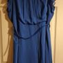 PLUS SIZE (20) Dorothy Perkins Cobalt Blue Chiffon Dress. New Image 2