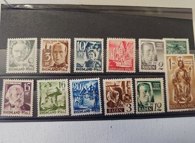 Germany stamps French Occupation Zone mnh