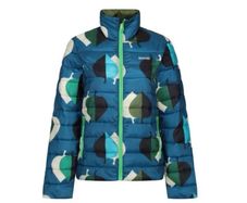 Regatta Elm Leaves Teal Orla Kiely Printed Baffled Jacket