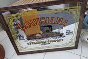 vintage Louisana Steamboat company pub mirror